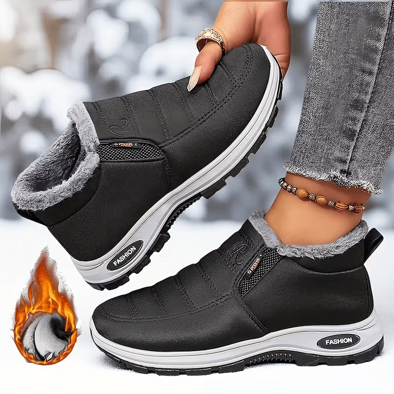 [Copy]Women's Warm & Lightweight Plush Lined Interior Non-Slip Winter Slip-On Boots