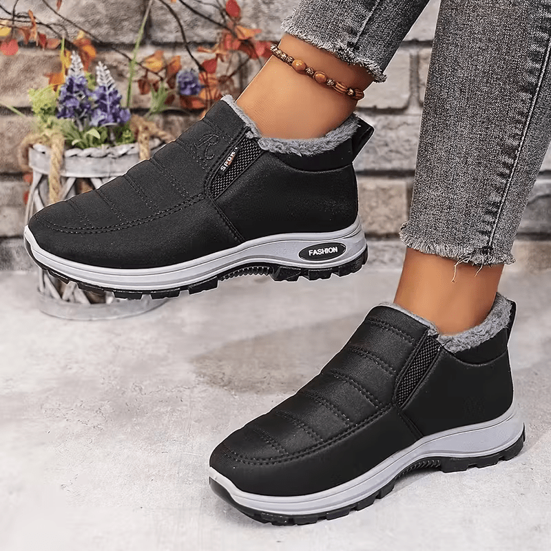 [Copy]Women's Warm & Lightweight Plush Lined Interior Non-Slip Winter Slip-On Boots