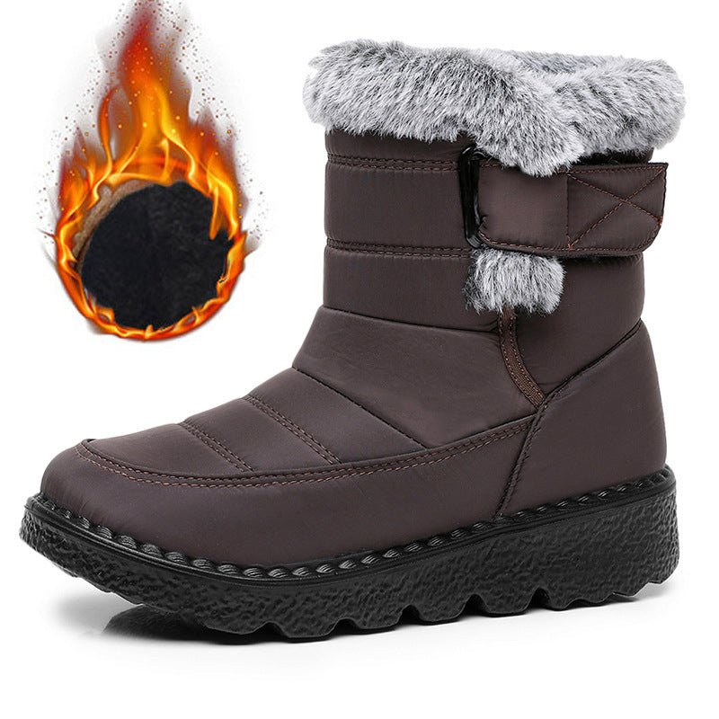 Women's Comfortable Plush Lined Waterproof Anti-slip Winter Boots