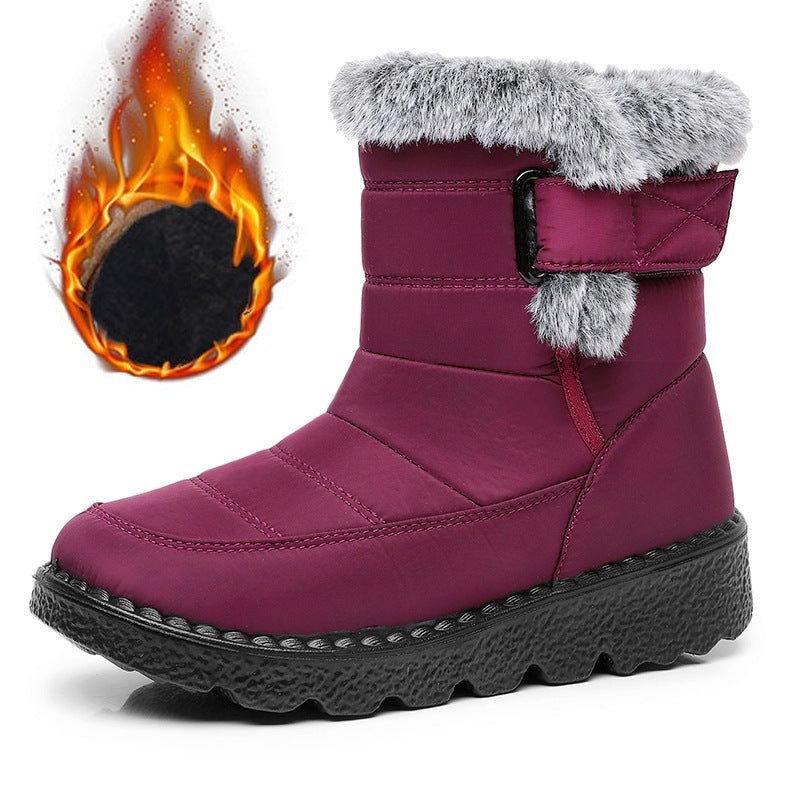 Women's Comfortable Plush Lined Waterproof Anti-slip Winter Boots