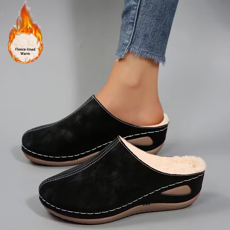 Women's Cozy Fleece Lined Slip-On Loafers