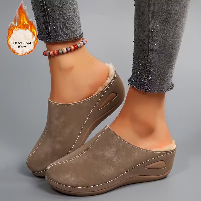 Women's Cozy Fleece Lined Slip-On Loafers