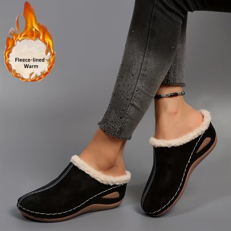 Women's Cozy Fleece Lined Slip-On Loafers