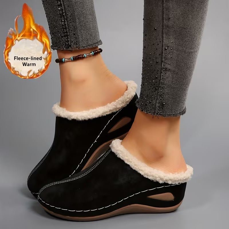 Women's Cozy Fleece Lined Slip-On Loafers