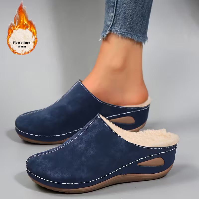 Women's Cozy Fleece Lined Slip-On Loafers