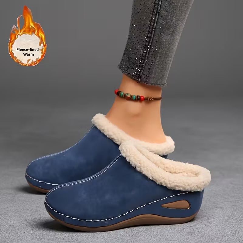 Women's Cozy Fleece Lined Slip-On Loafers