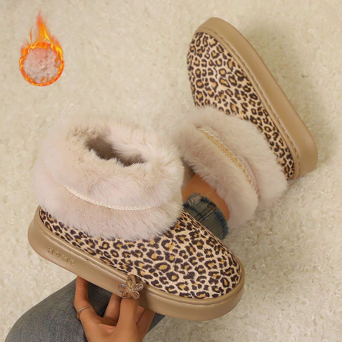 Women's Cozy Fleece-Lined Slippers Indoor/Outdoor Boots
