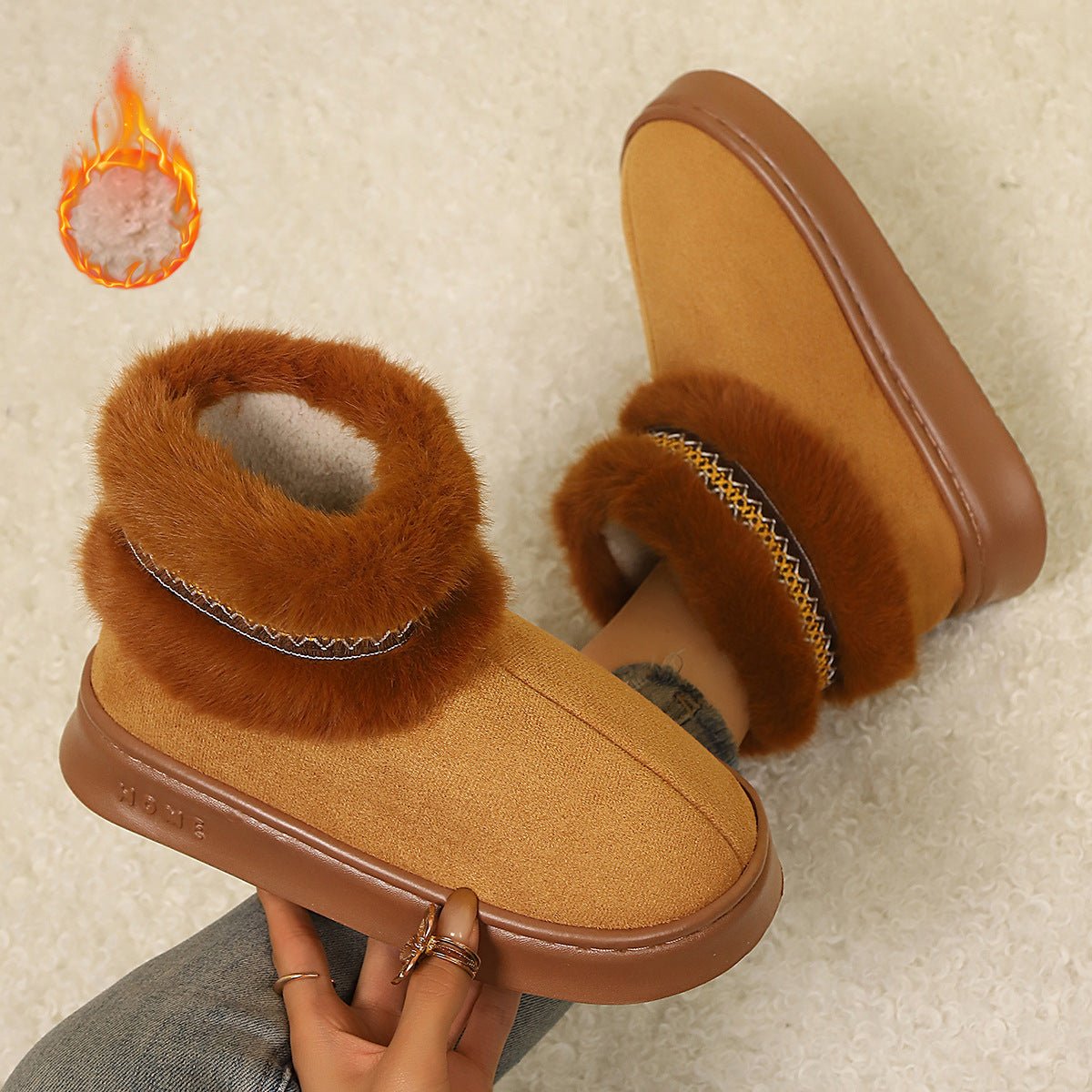 Women's Cozy Fleece-Lined Slippers Indoor/Outdoor Boots