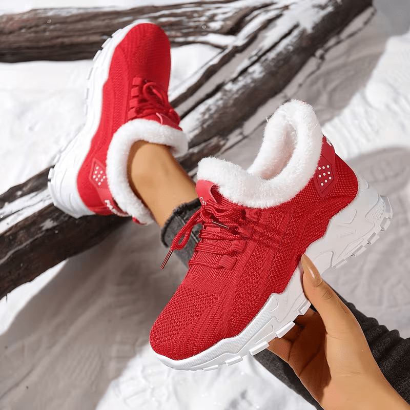 Women's Cozy Warm Non-slip Sneakers for Outdoor Travel, Shopping & Casual Wear