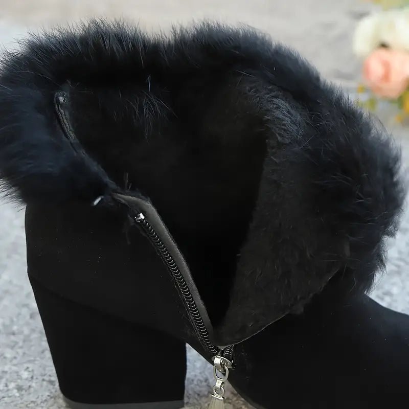 Women's Fashion Comfortable Chunky heel Ankle Boots