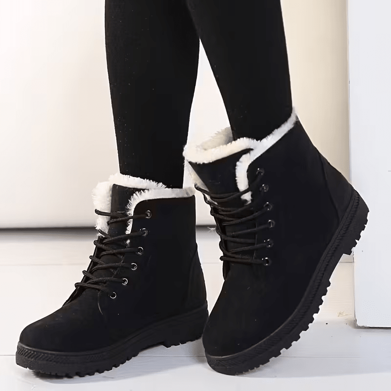 Last Day Promotion 70% OFF - Women Wool Lined Water Resistant Non-Slip Snow Boots, Orthopedic Winter Walking Shoes