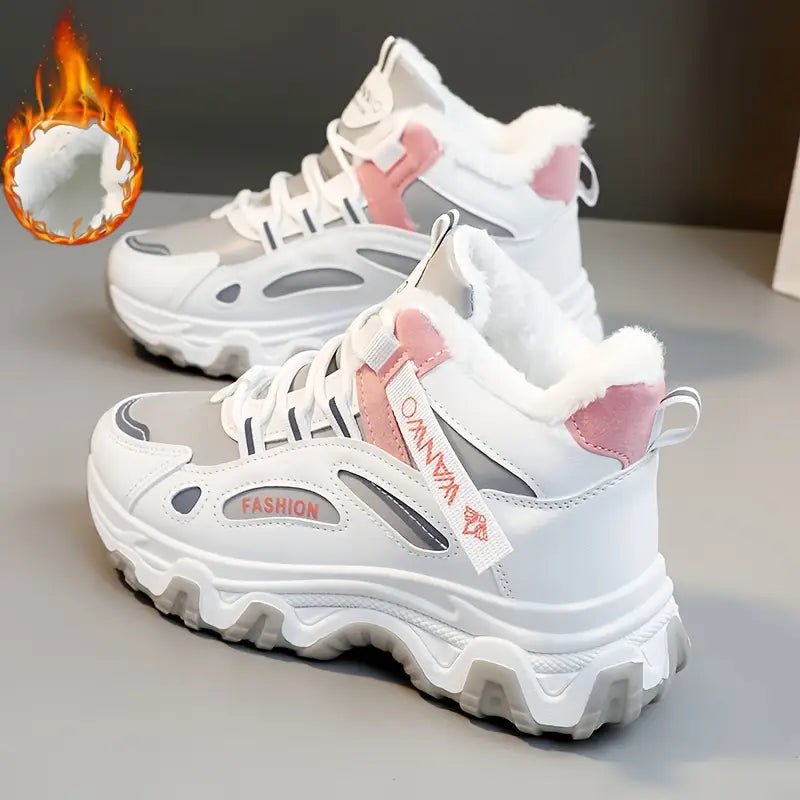Women's Plus Size Fashionable and Warm Winter Sneakers