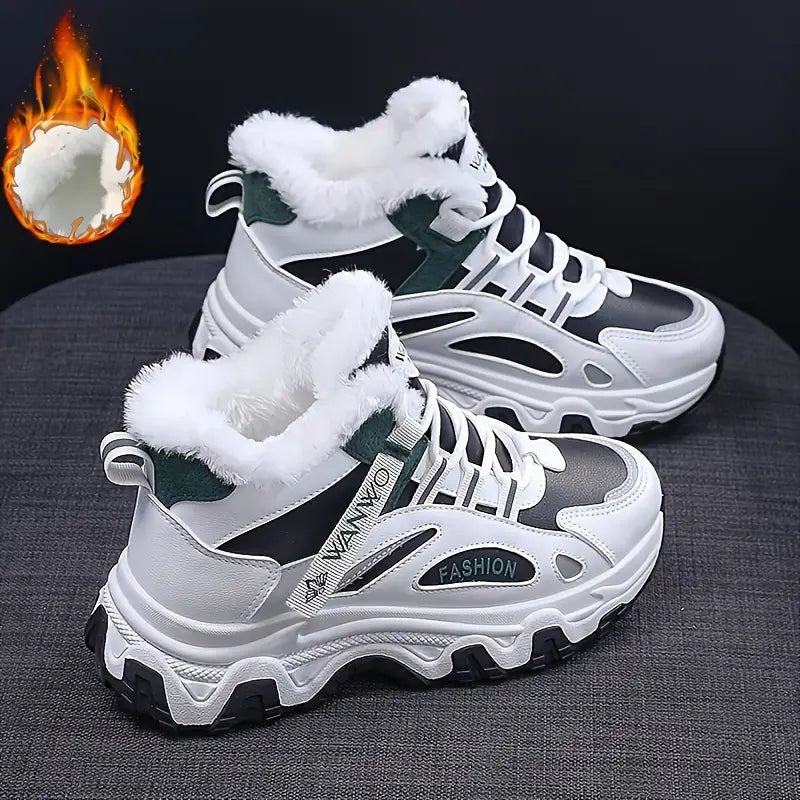 Women's Plus Size Fashionable and Warm Winter Sneakers