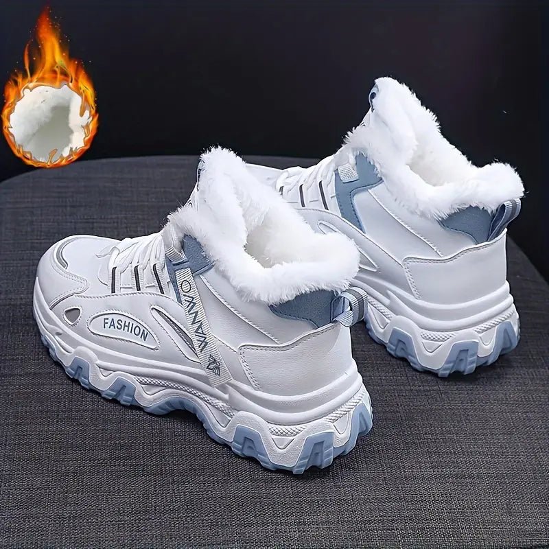 Women's Plus Size Fashionable and Warm Winter Sneakers