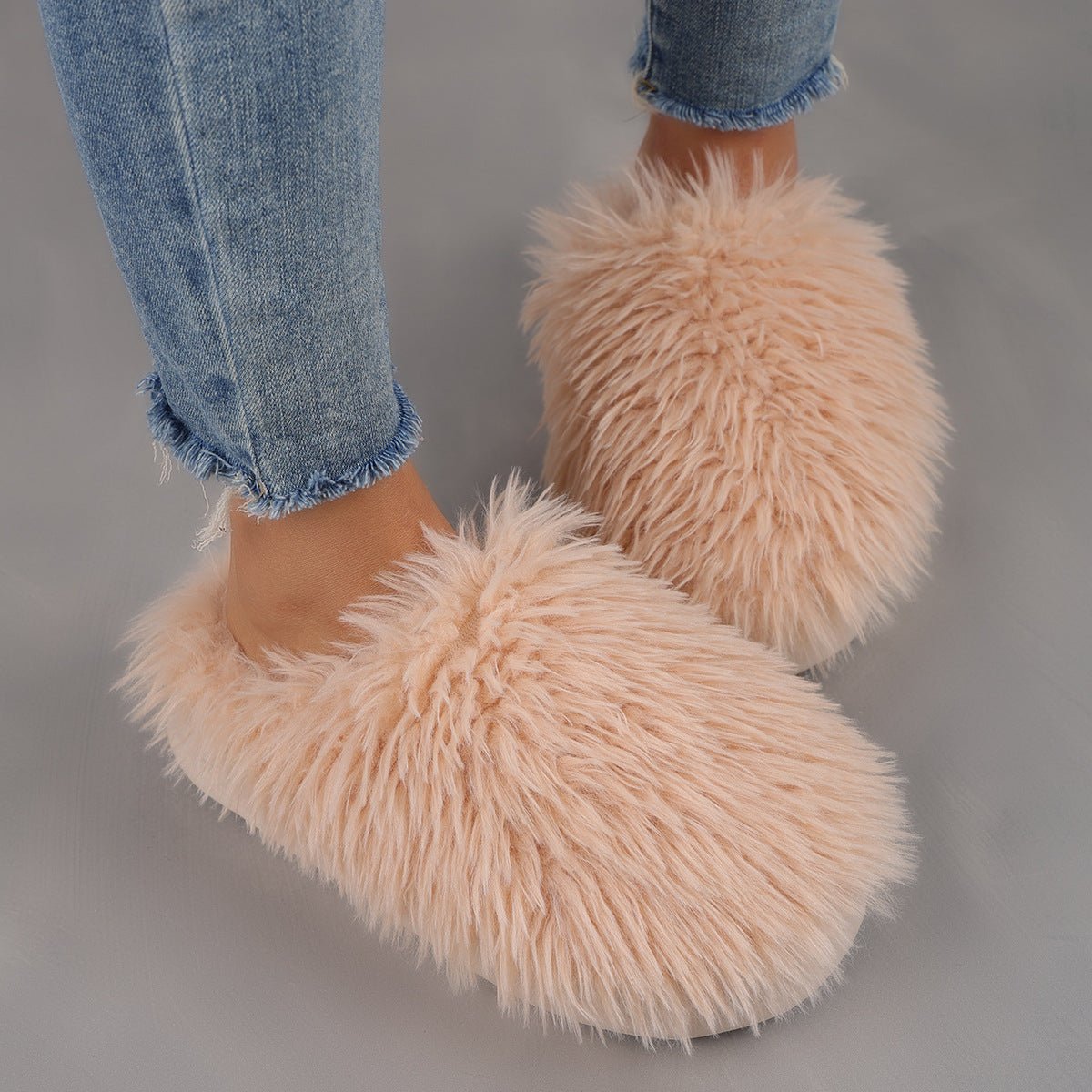Women's Plus Size Thickened Warm Cold-proof Winter Home Slippers