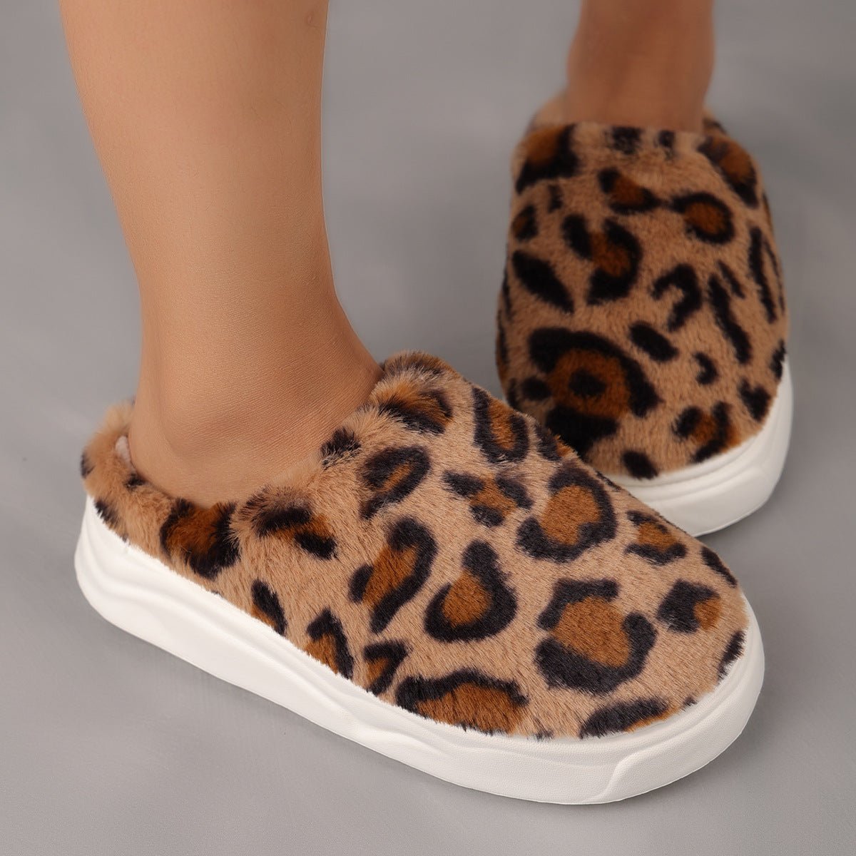 Women's Plus Size Thickened Warm Cold-proof Winter Home Slippers