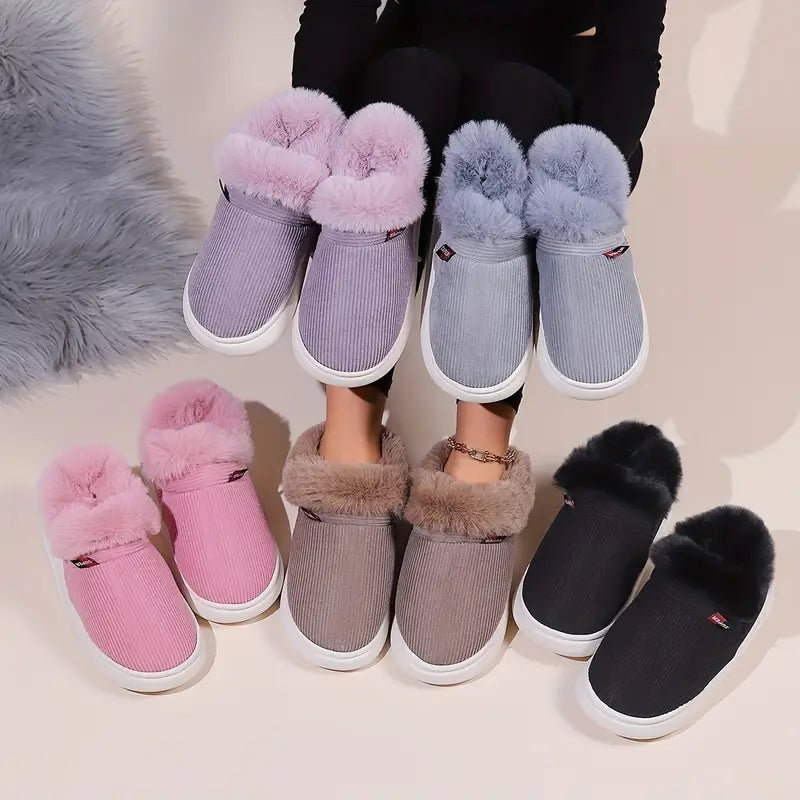 Women's Super Warm Cozy Plush Lining House Slippers - oscloudgo