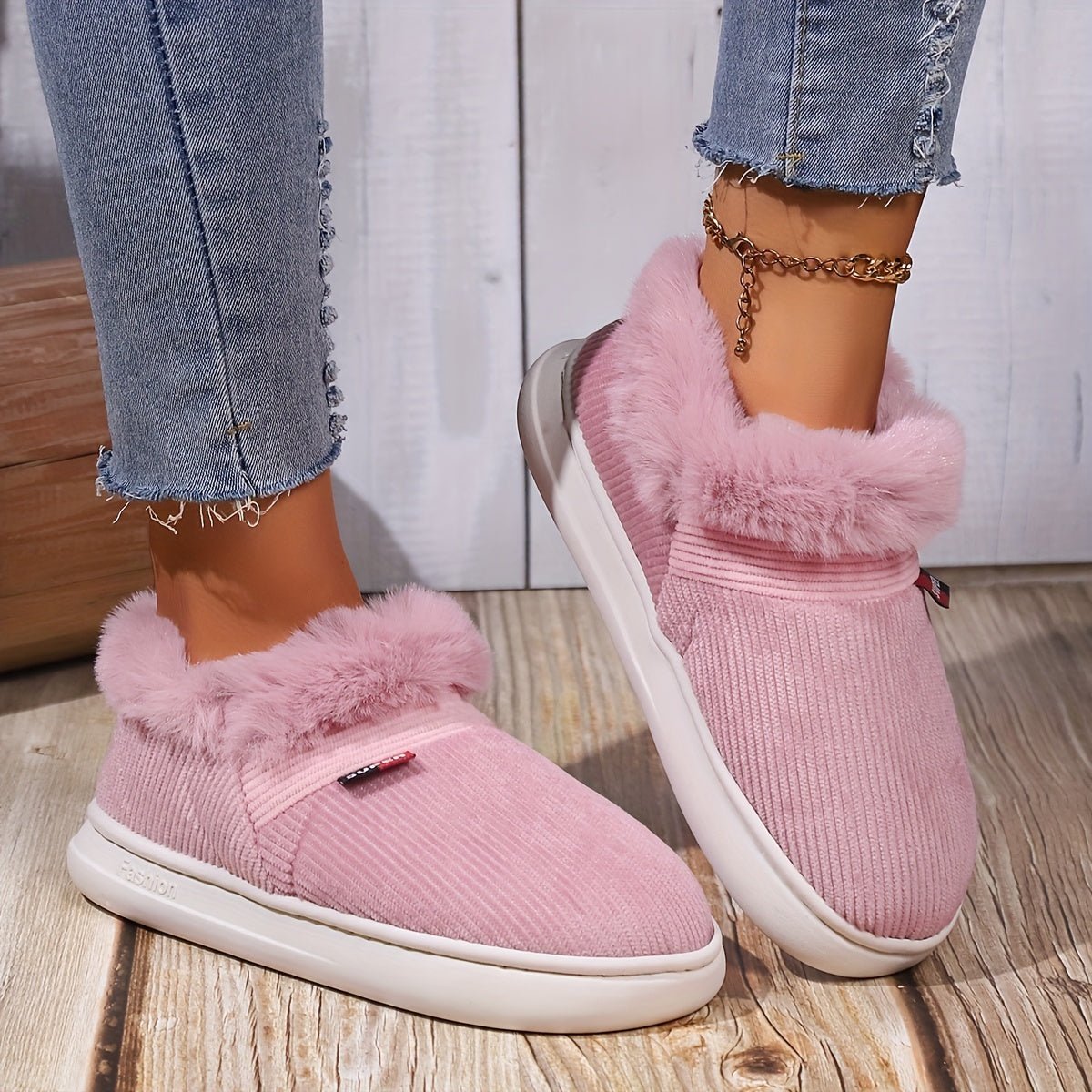 Women's Super Warm Cozy Plush Lining House Slippers - oscloudgo