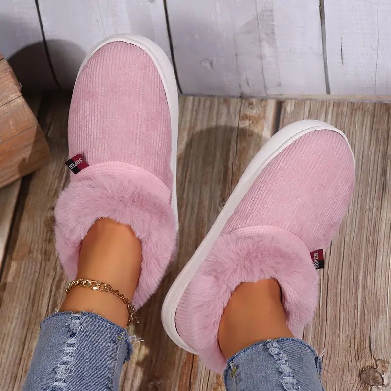 Women's Super Warm Cozy Plush Lining House Slippers - oscloudgo