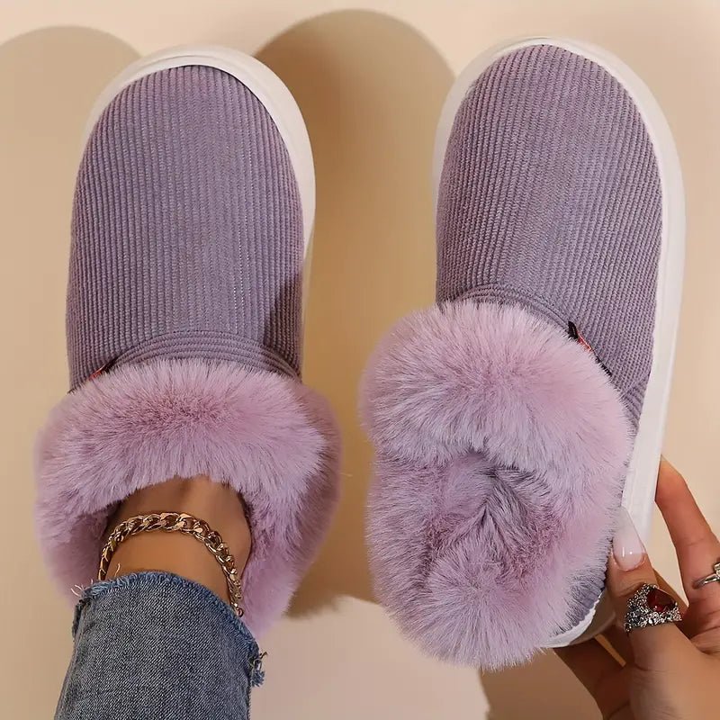 Women's Super Warm Cozy Plush Lining House Slippers - oscloudgo