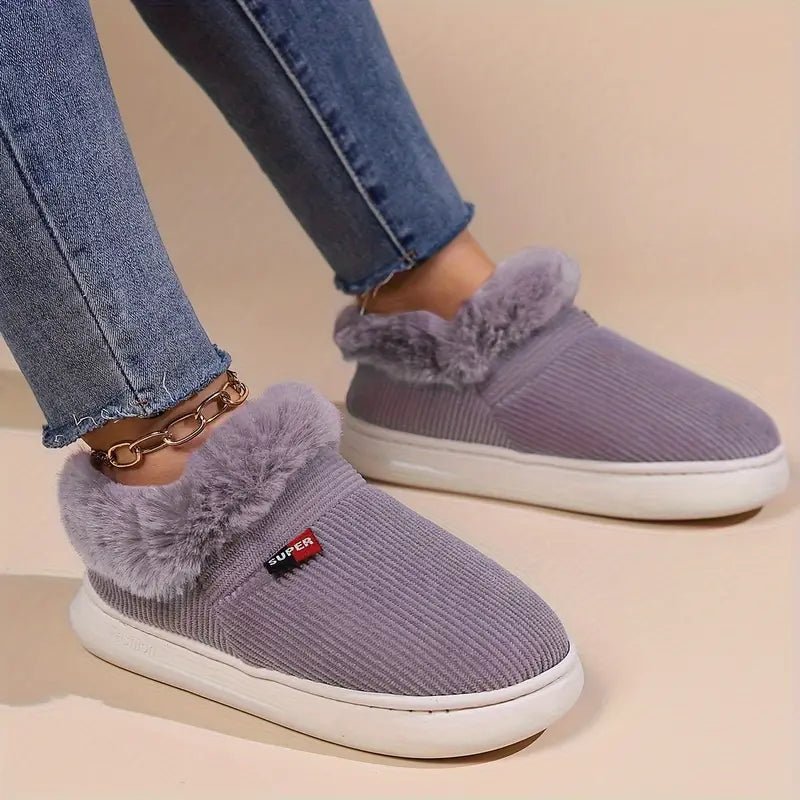 Women's Super Warm Cozy Plush Lining House Slippers - oscloudgo