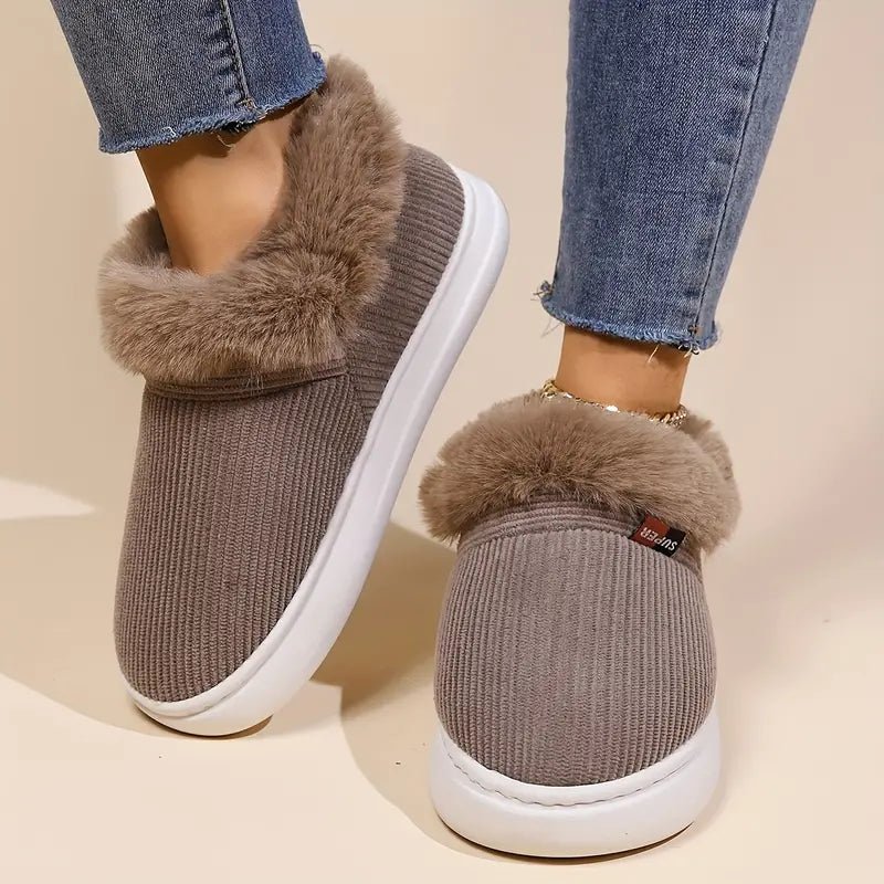 Women's Super Warm Cozy Plush Lining House Slippers - oscloudgo