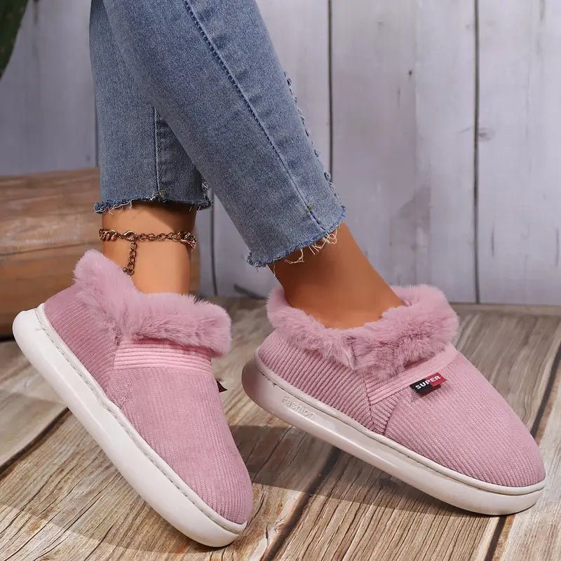 Women's Super Warm Cozy Plush Lining House Slippers - oscloudgo