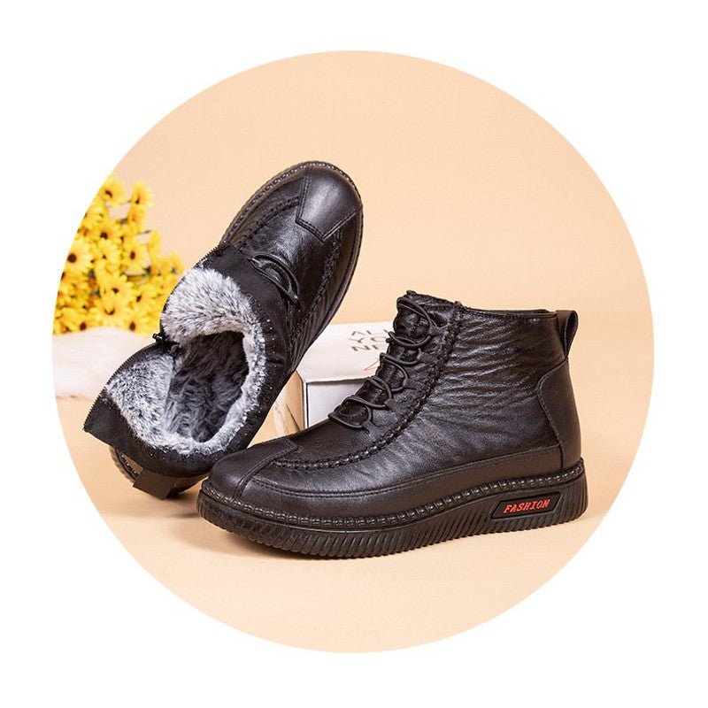 Women's Warm and Soft Retro Winter shoes Cotton Boots - oscloudgo