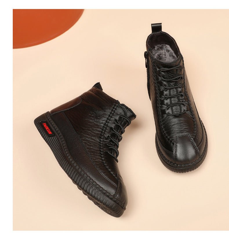 Women's Warm and Soft Retro Winter shoes Cotton Boots - oscloudgo
