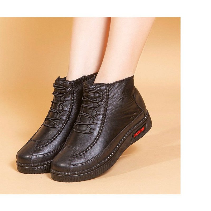 Women's Warm and Soft Retro Winter shoes Cotton Boots - oscloudgo