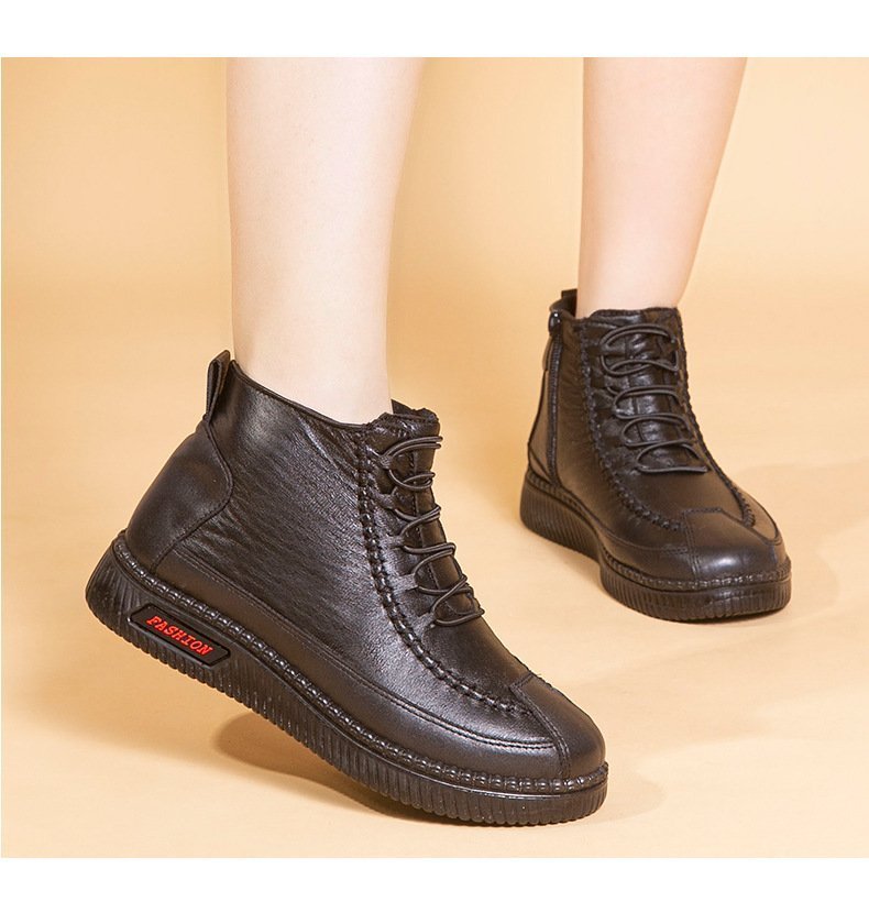 Women's Warm and Soft Retro Winter shoes Cotton Boots - oscloudgo