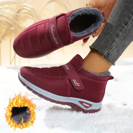 Women's Warm & Lightweight Plush Lined Interior Non-Slip Winter Slip-On Boots