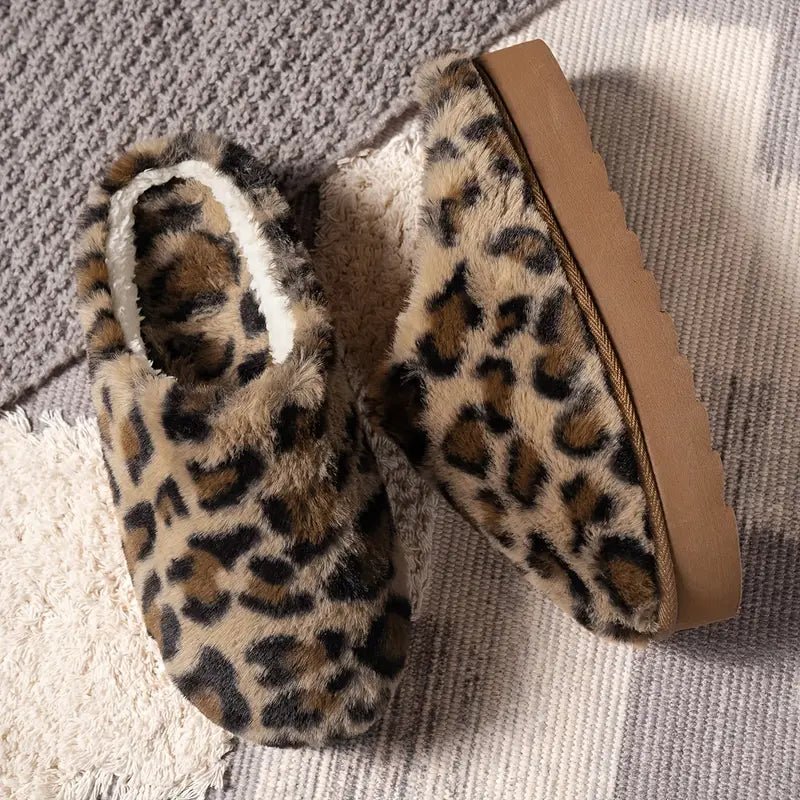 Women's Warm Non-slip Platform Winter Home Slipper - oscloudgo
