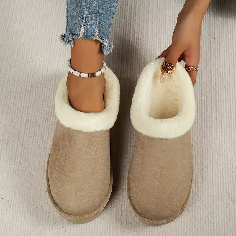 Women's Warm Non-slip Platform Winter Home Slipper - oscloudgo