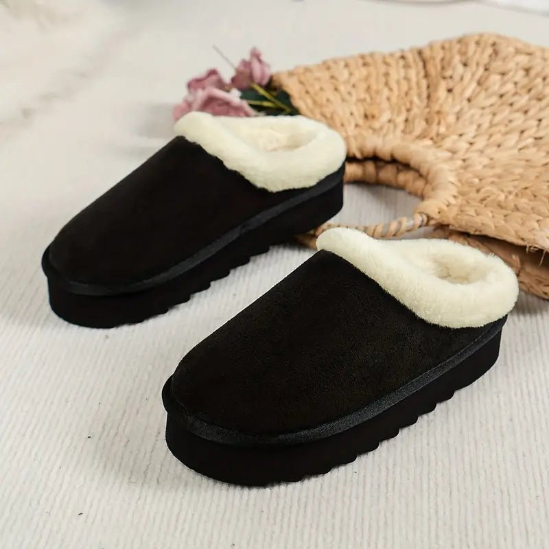 Women's Warm Non-slip Platform Winter Home Slipper - oscloudgo