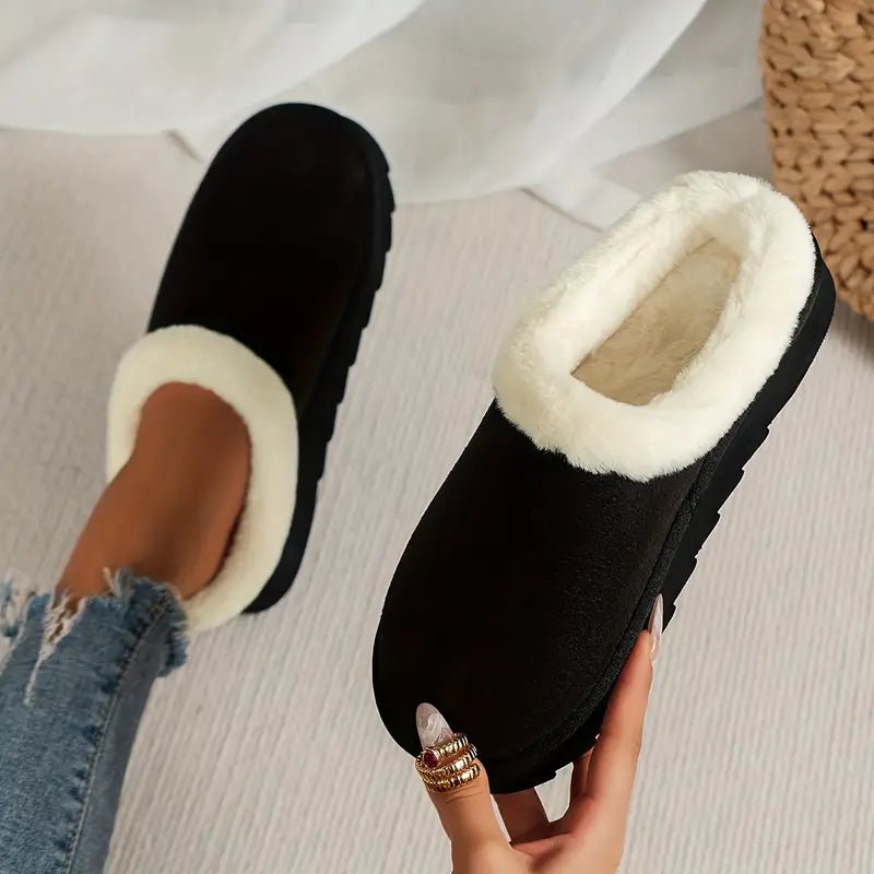 Women's Warm Non-slip Platform Winter Home Slipper - oscloudgo