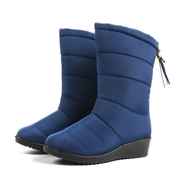 Women's Warm Non-slip Waterproof Winter Wedge Snow Boots