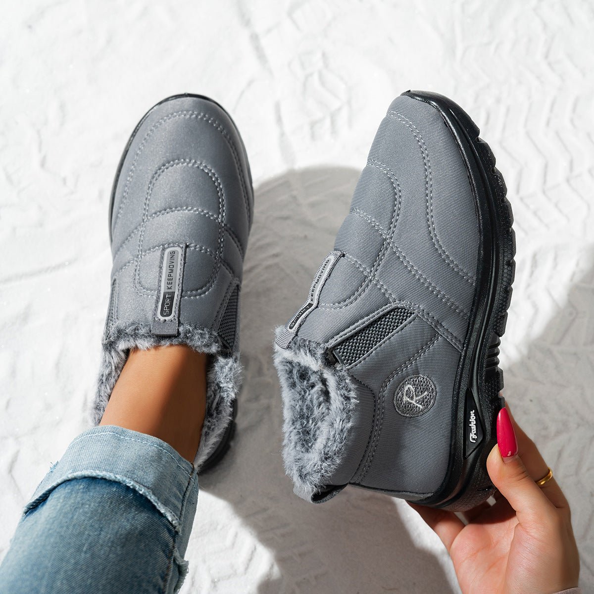 Women's Warm Waterproof and Non-slip Orthopedic Winter Shoes Boots