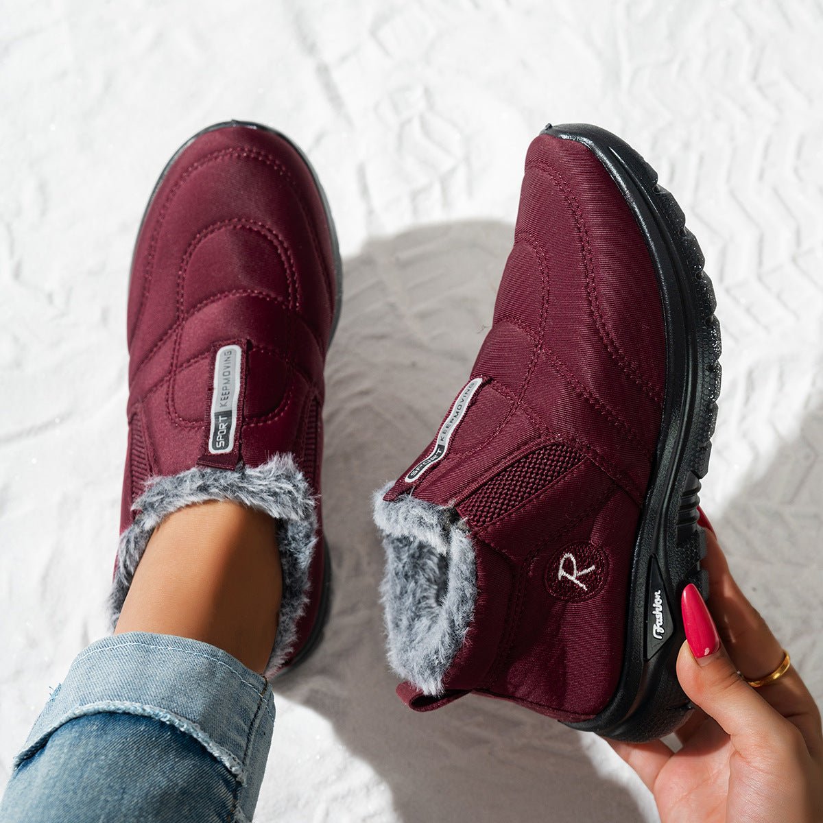 Women's Warm Waterproof and Non-slip Orthopedic Winter Shoes Boots