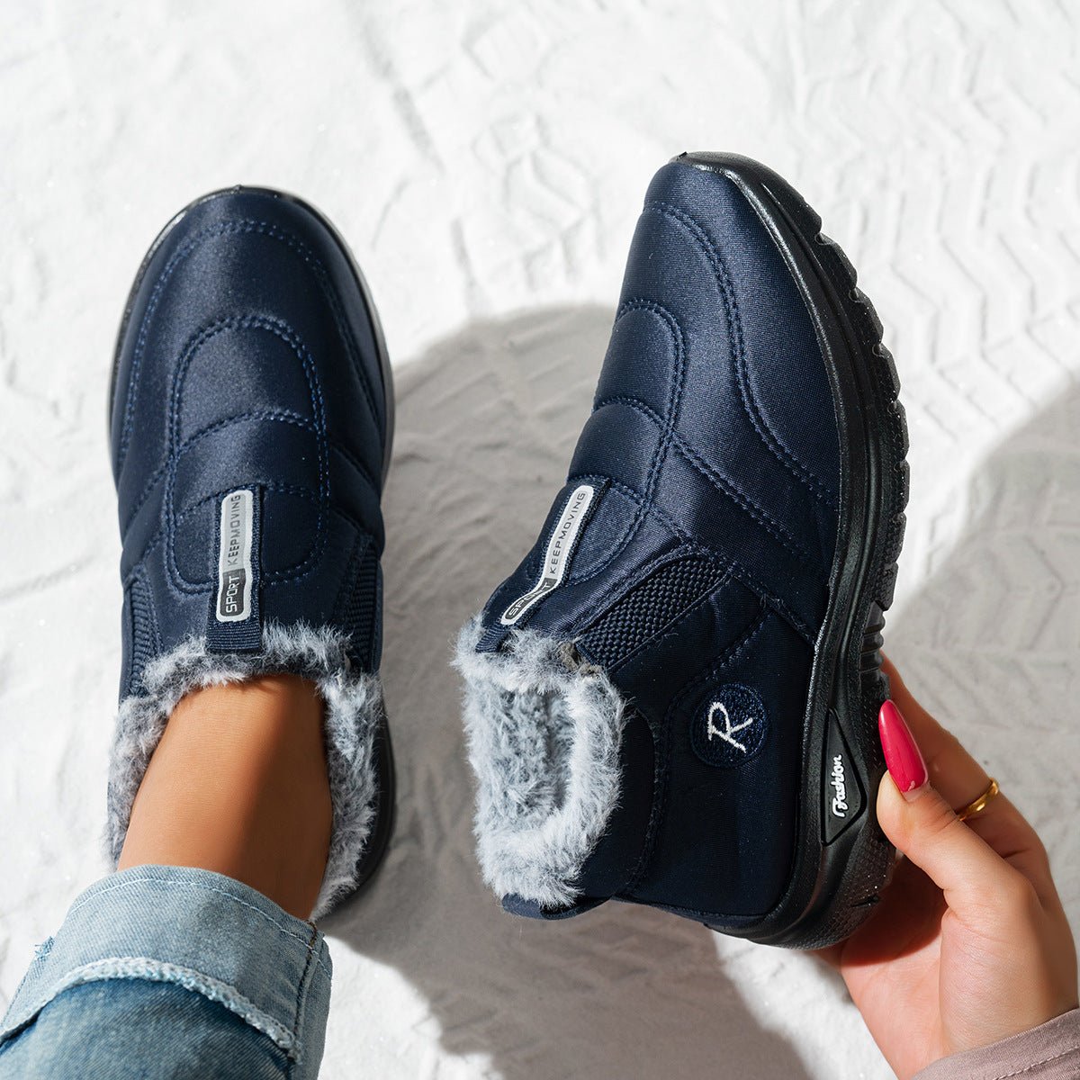 Women's Warm Waterproof and Non-slip Orthopedic Winter Shoes Boots