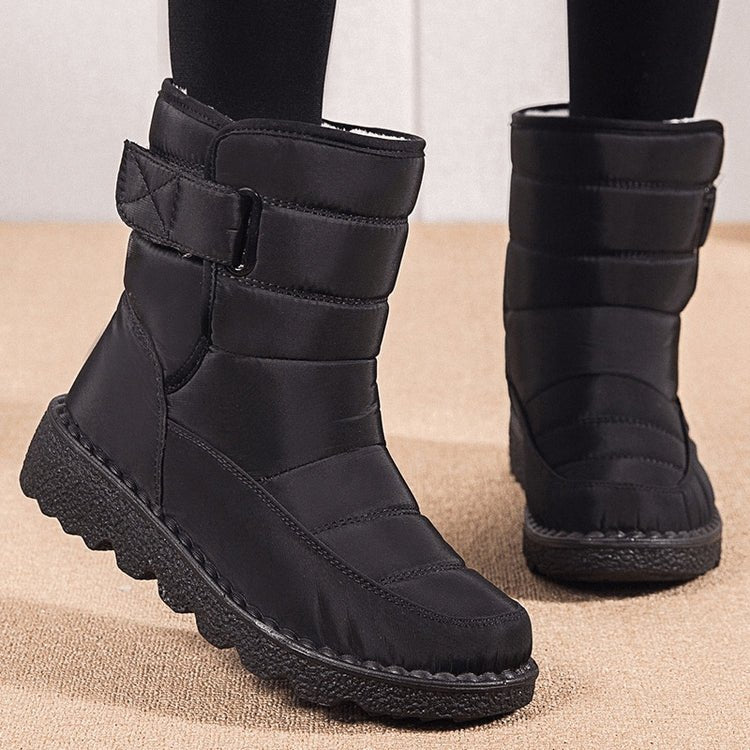 Women's Waterproof Non-slip Warm Ankle Snow Boots - oscloudgo