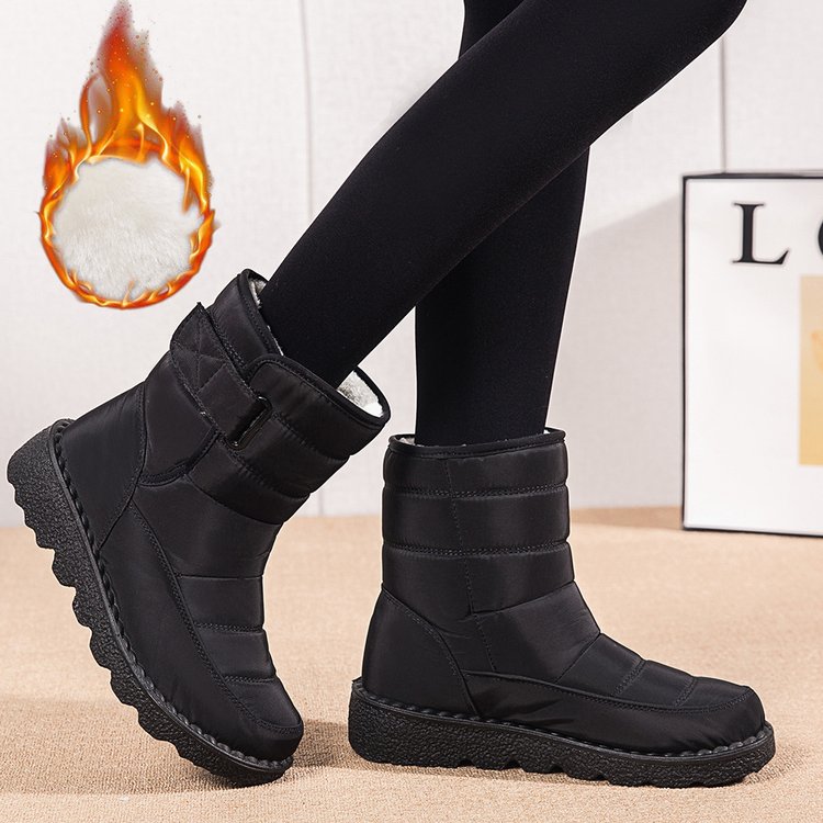 Women's Waterproof Non-slip Warm Ankle Snow Boots - oscloudgo