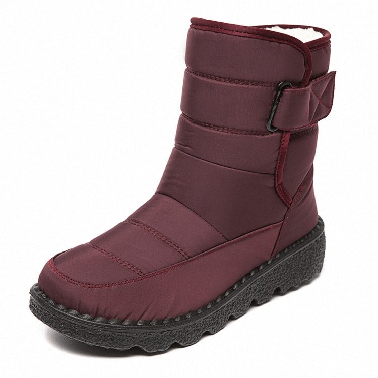 Women's Waterproof Non-slip Warm Ankle Snow Boots - oscloudgo