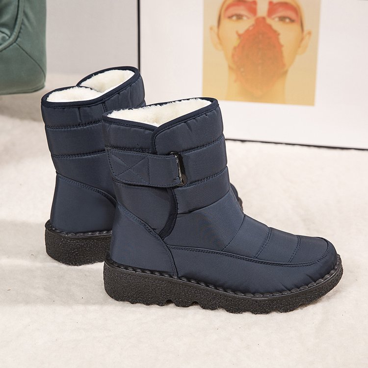 Women's Waterproof Non-slip Warm Ankle Snow Boots - oscloudgo