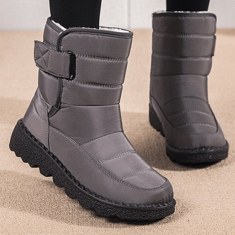 Women's Waterproof Non-slip Warm Ankle Snow Boots - oscloudgo
