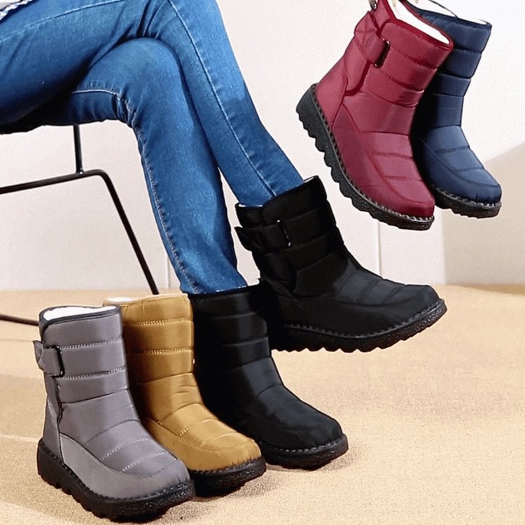 Women's Waterproof Non-slip Warm Ankle Snow Boots - oscloudgo