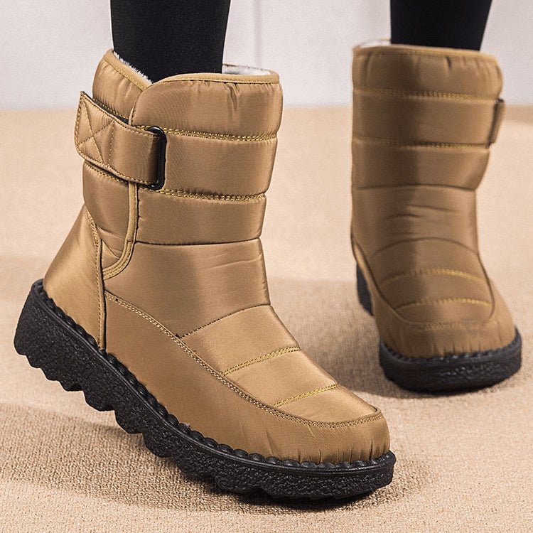 Women's Waterproof Non-slip Warm Ankle Snow Boots - oscloudgo