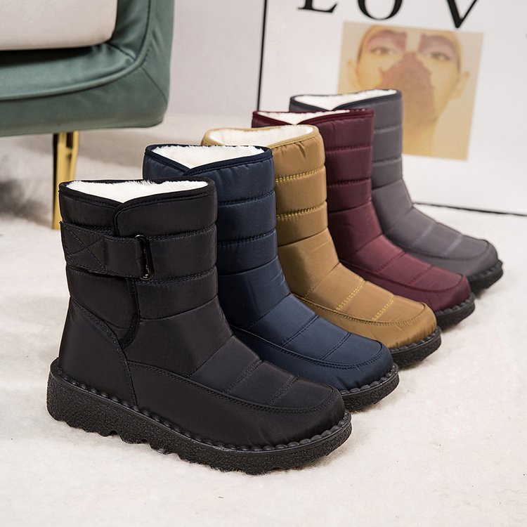 Women's Waterproof Non-slip Warm Ankle Snow Boots - oscloudgo