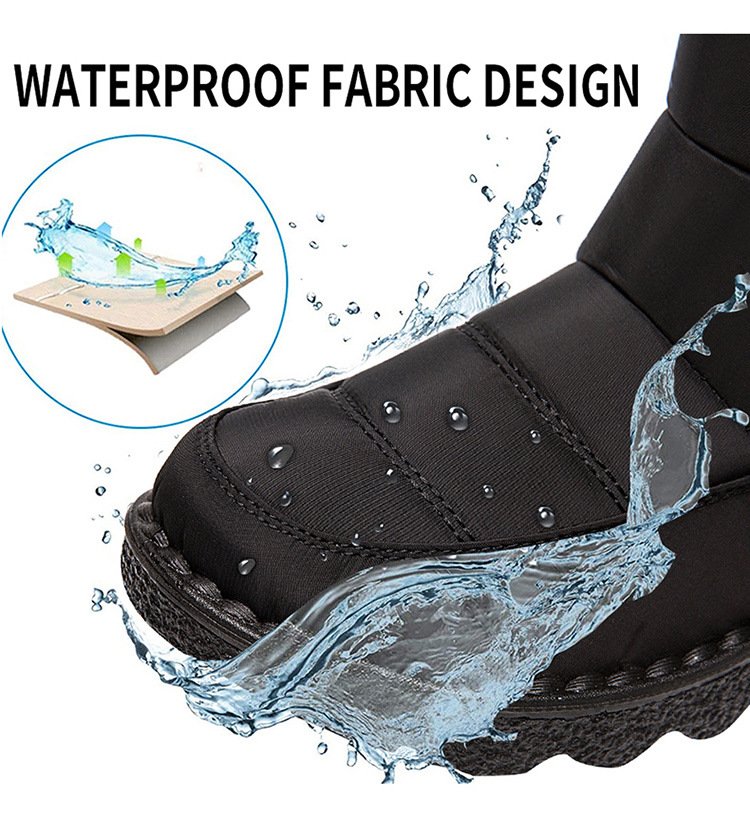 Women's Waterproof Non-slip Warm Ankle Snow Boots - oscloudgo