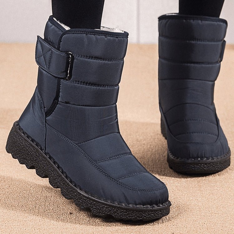 Women's Waterproof Non-slip Warm Ankle Snow Boots - oscloudgo